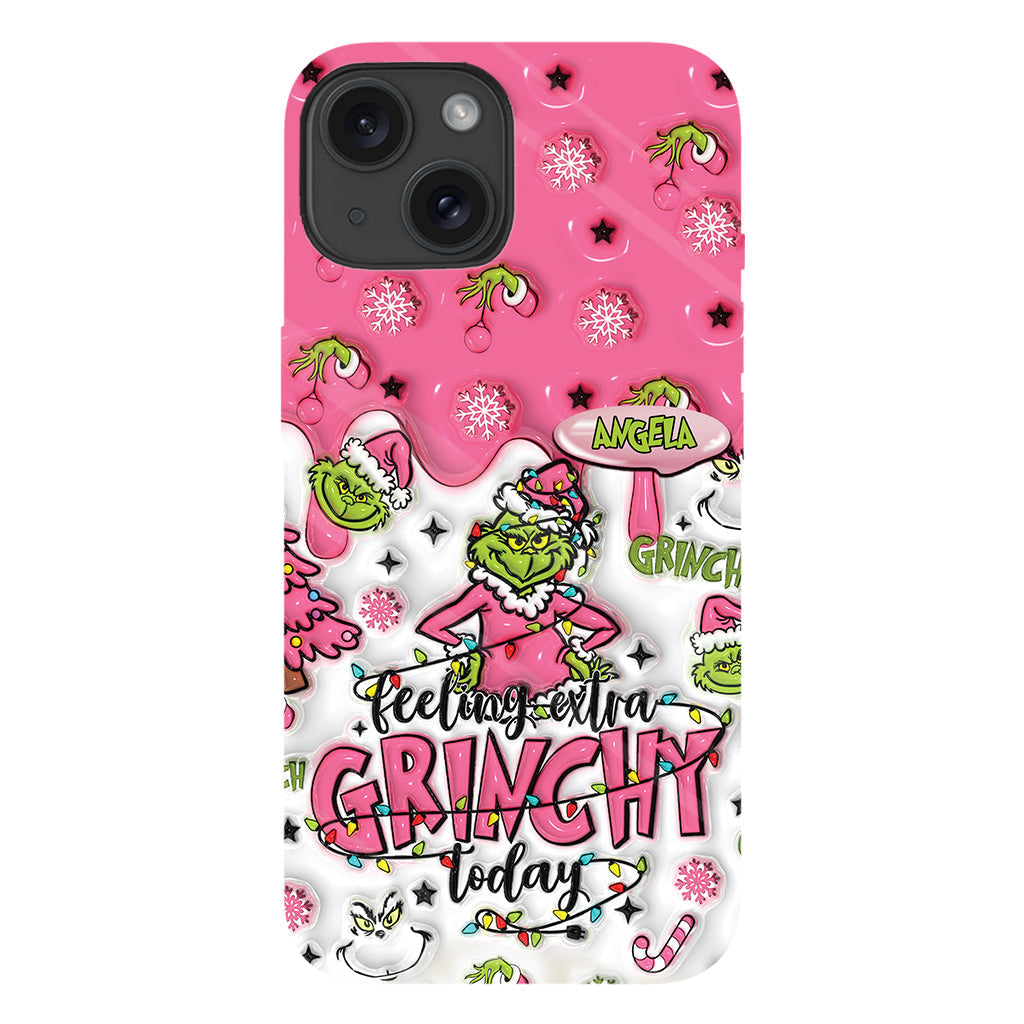Extra Grinchy Today - Personalized Stole Christmas Full Print Phone Case