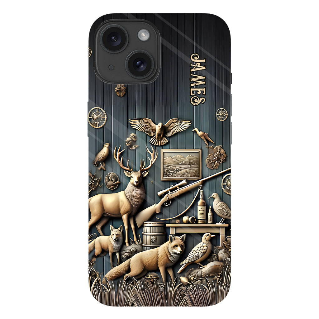 Étui de téléphone Vintage Tools - Illustration personnalisée de chasse