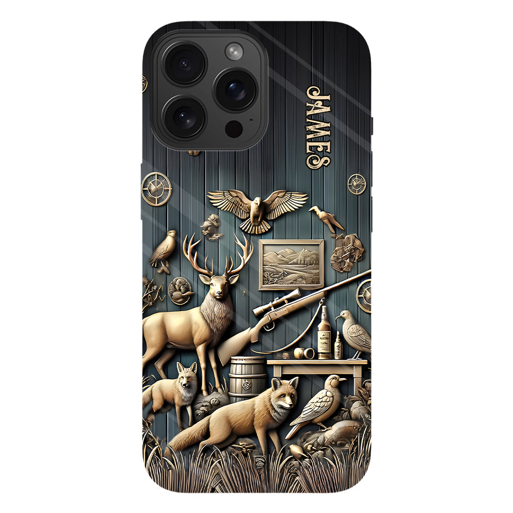Étui de téléphone Vintage Tools - Illustration personnalisée de chasse
