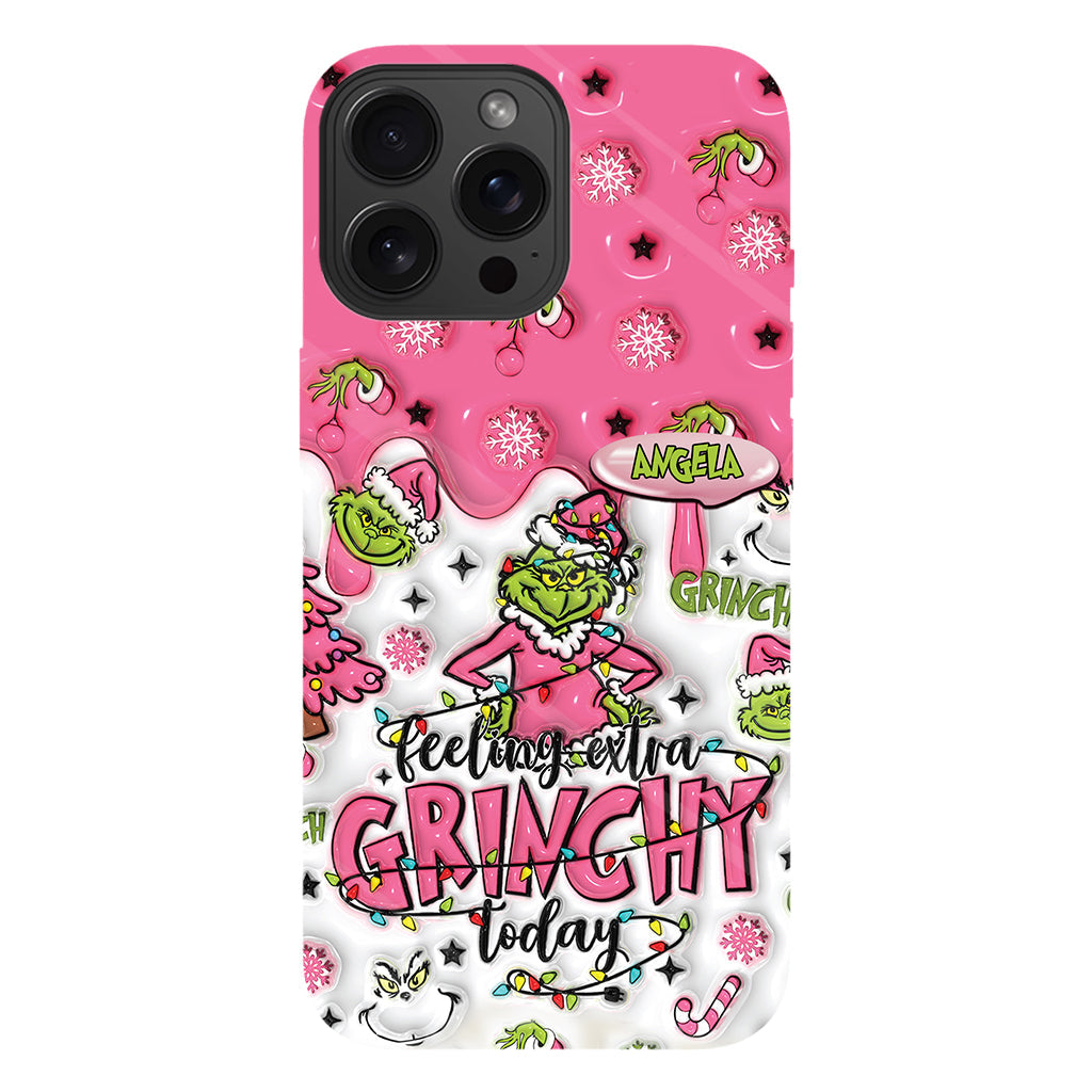 Extra Grinchy Today - Personalized Stole Christmas Full Print Phone Case