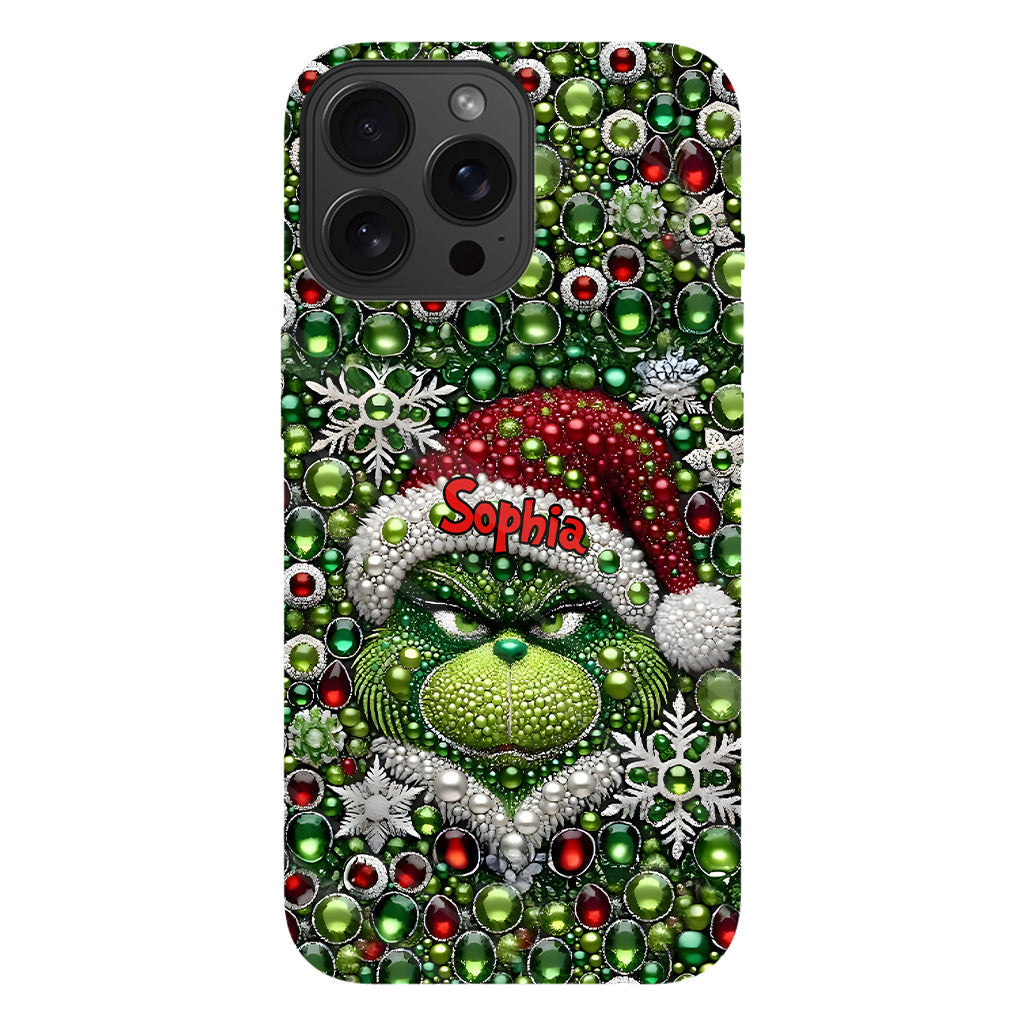 Merry Grinchmas - Personalized Stole Christmas Full Print Phone Case