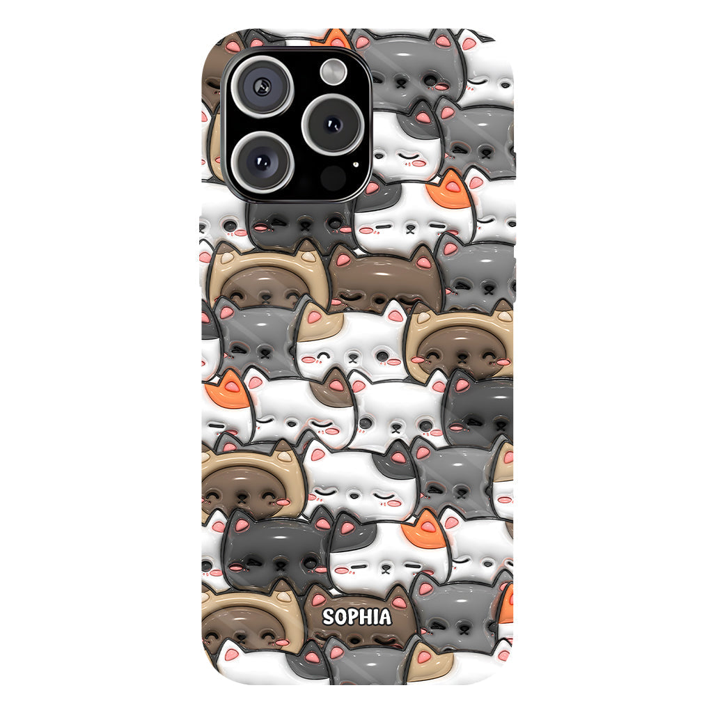 Oui, j'ai besoin de tous ces chats ! - Coque de téléphone personnalisée avec imprimé chat intégral