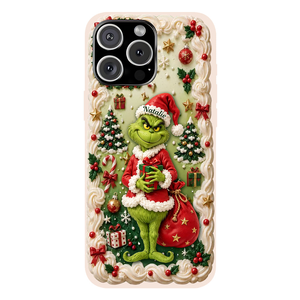 Merry Xmas - Personalized Stole Christmas Phone Case & Embroidered Lanyard